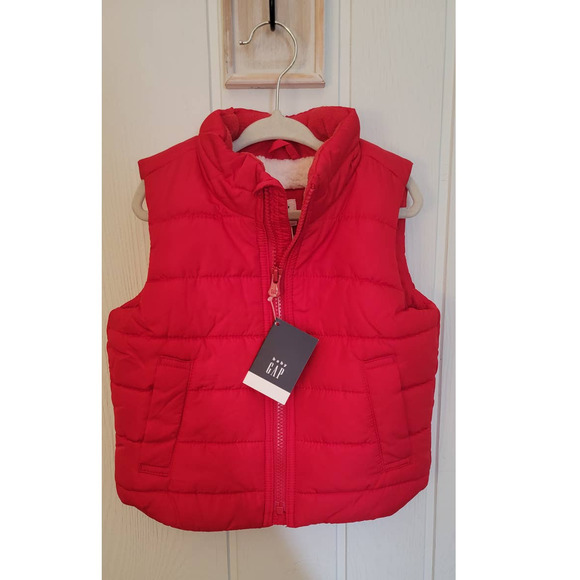 NEW! Baby Gap Sherpa Lined Puffer Vest - Super Cozy - Picture 1 of 6